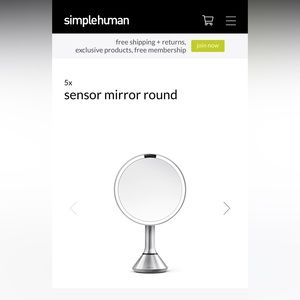 Simple human 5x magnifying mirror!